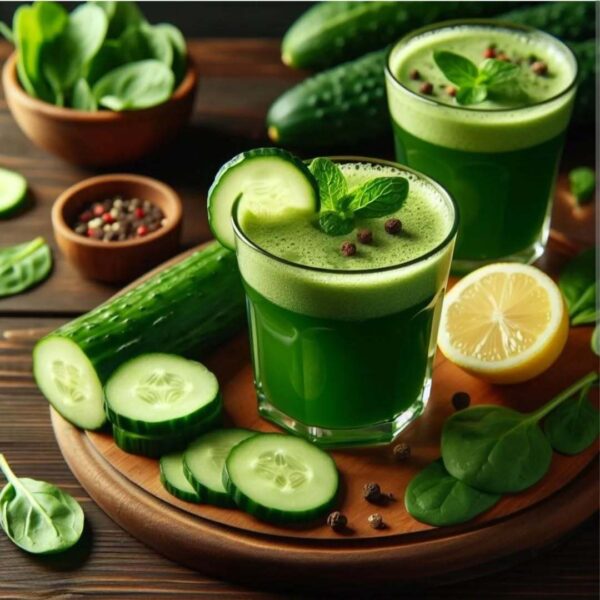 Batido Détox de Pepino, Espinaca y Piña
