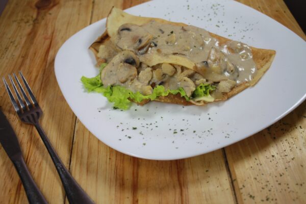 Crepe de Pollo y Champiñones