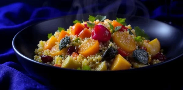 Ensalada Vegana de Frutas con Quinoa